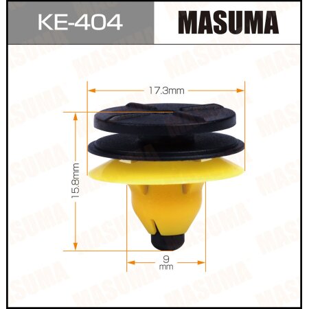 Клипса пластиковая Masuma, KE-404