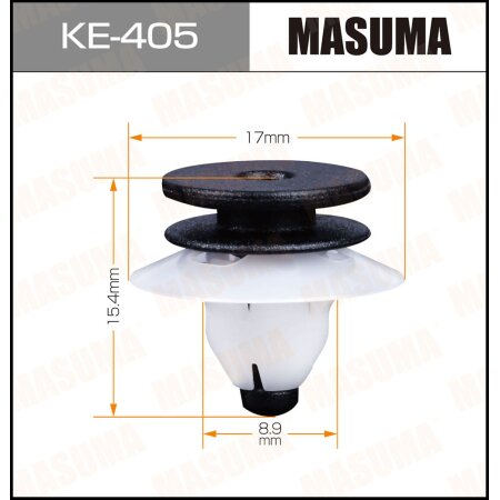 Клипса пластиковая Masuma, KE-405