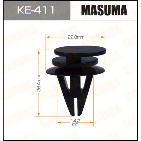 Клипса пластиковая Masuma, KE-411