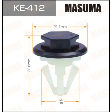 Клипса пластиковая Masuma, KE-412