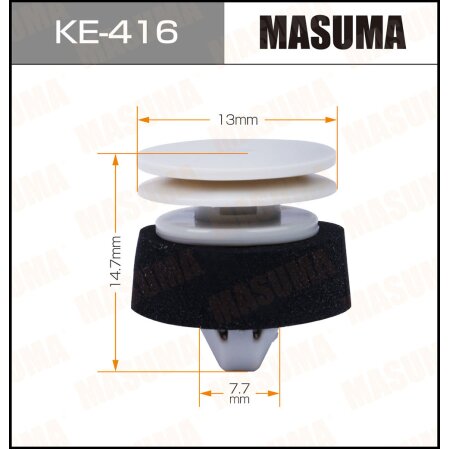 Клипса пластиковая Masuma, KE-416
