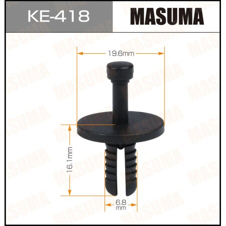 Клипса пластиковая Masuma, KE-418