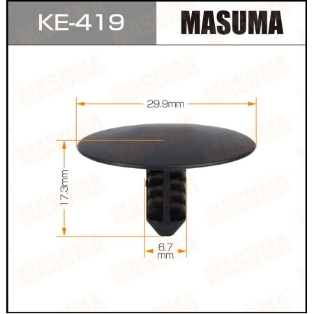 Клипса пластиковая Masuma, KE-419
