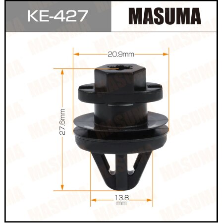 Клипса пластиковая Masuma, KE-427