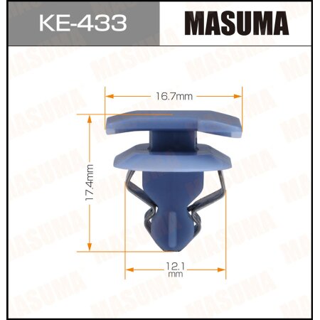 Клипса пластиковая Masuma, KE-433