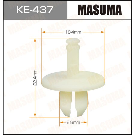 Клипса пластиковая Masuma, KE-437