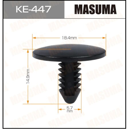 Клипса пластиковая Masuma, KE-447