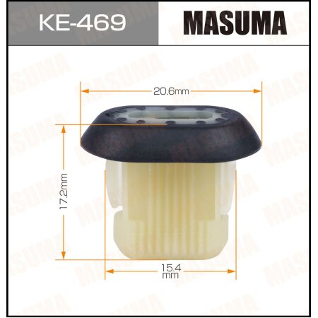 Клипса пластиковая Masuma, KE-469