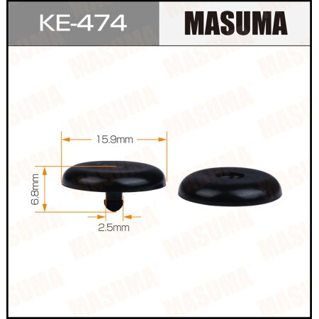 Клипса пластиковая Masuma, KE-474