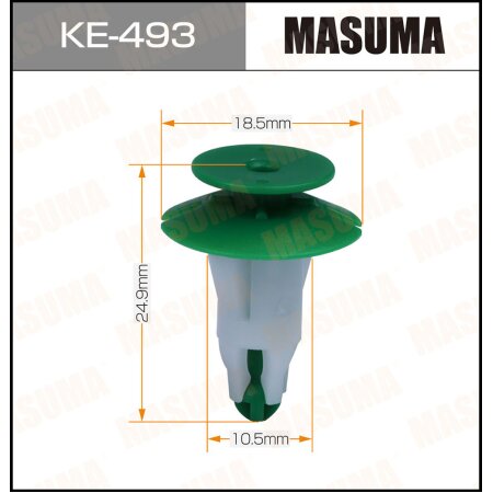 Клипса пластиковая Masuma, KE-493
