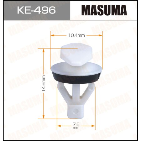 Клипса пластиковая Masuma, KE-496