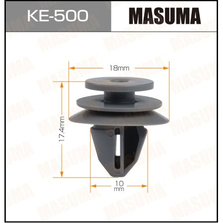 Клипса пластиковая Masuma, KE-500