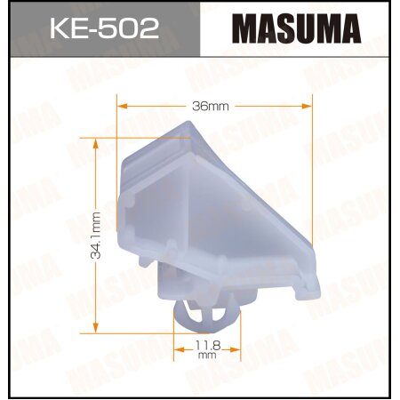 Клипса пластиковая Masuma, KE-502