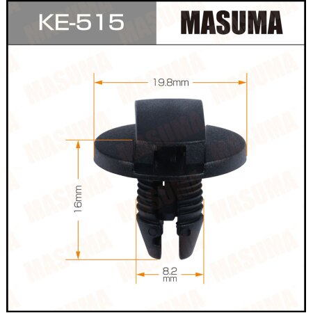 Клипса пластиковая Masuma, KE-515