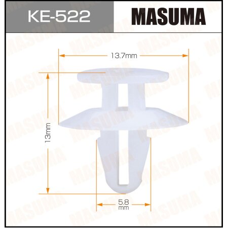 Клипса пластиковая Masuma, KE-522