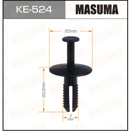 Клипса пластиковая Masuma, KE-524