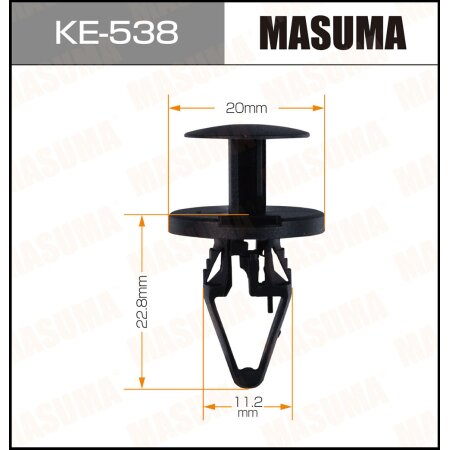 Клипса пластиковая Masuma, KE-538
