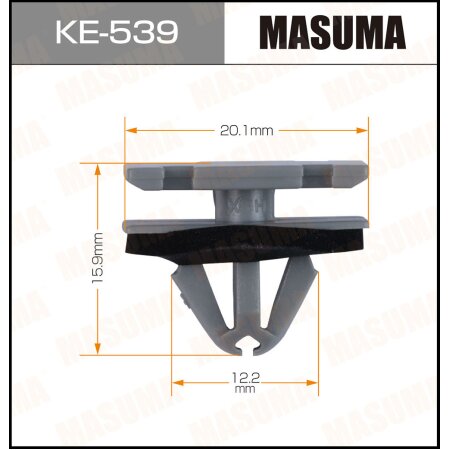 Клипса пластиковая Masuma, KE-539