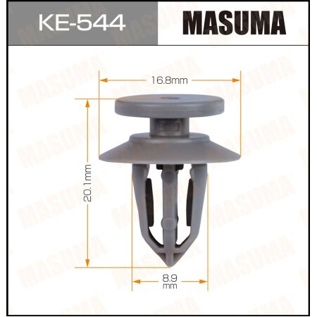 Клипса пластиковая Masuma, KE-544