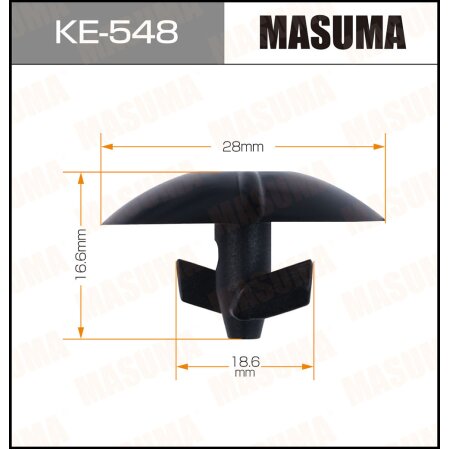 Клипса пластиковая Masuma, KE-548