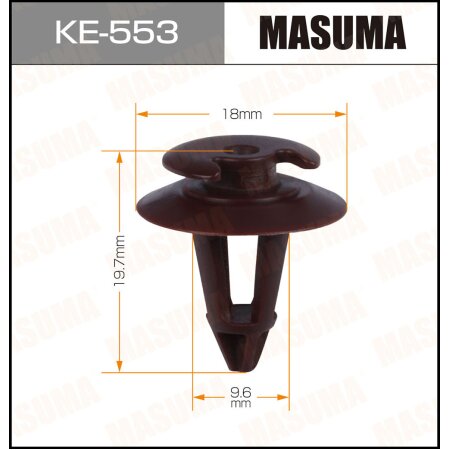 Клипса пластиковая Masuma, KE-553