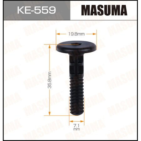 Клипса пластиковая Masuma, KE-559