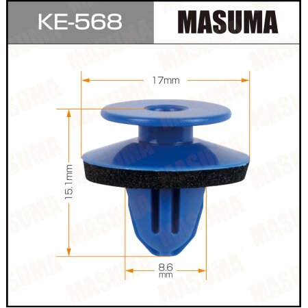 Клипса пластиковая Masuma, KE-568