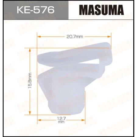 Клипса пластиковая Masuma, KE-576
