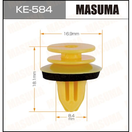 Клипса пластиковая Masuma, KE-584