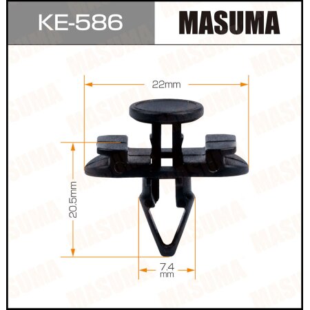 Клипса пластиковая Masuma, KE-586