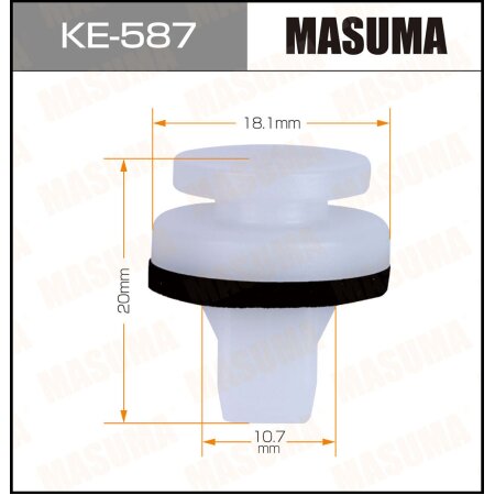 Клипса пластиковая Masuma, KE-587
