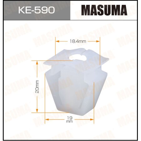 Клипса пластиковая Masuma, KE-590