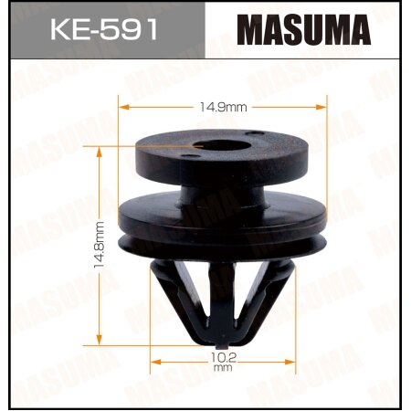 Клипса пластиковая Masuma, KE-591