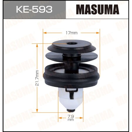 Клипса пластиковая Masuma, KE-593