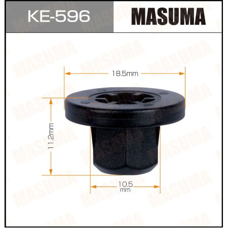 Клипса пластиковая Masuma, KE-596