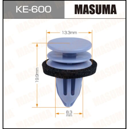 Клипса пластиковая Masuma, KE-600