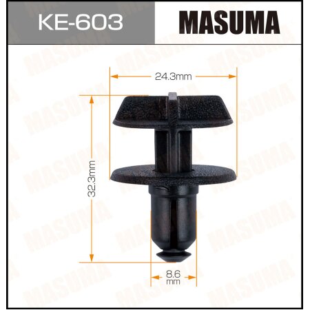 Клипса пластиковая Masuma, KE-603