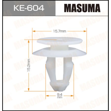 Клипса пластиковая Masuma, KE-604