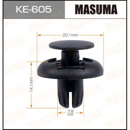 Клипса пластиковая Masuma, KE-605