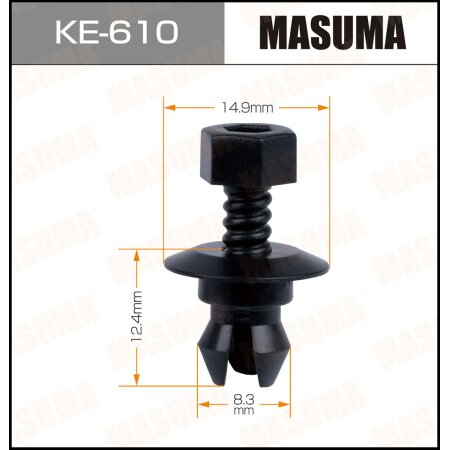 Клипса пластиковая Masuma, KE-610
