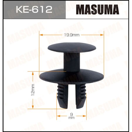 Клипса пластиковая Masuma, KE-612
