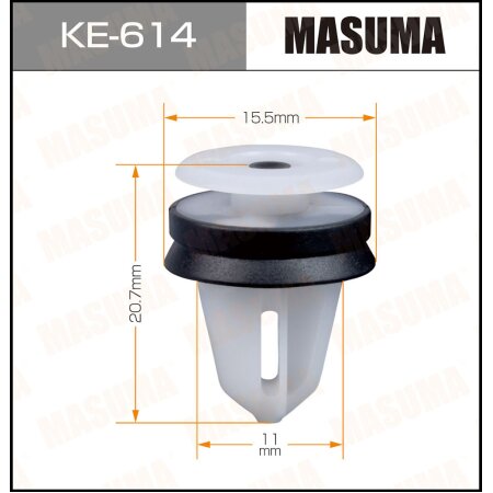 Клипса пластиковая Masuma, KE-614