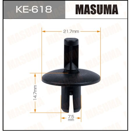 Клипса пластиковая Masuma, KE-618