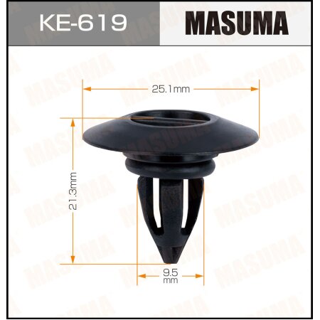 Клипса пластиковая Masuma, KE-619