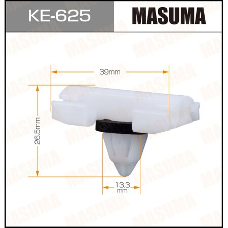 Клипса пластиковая Masuma, KE-625