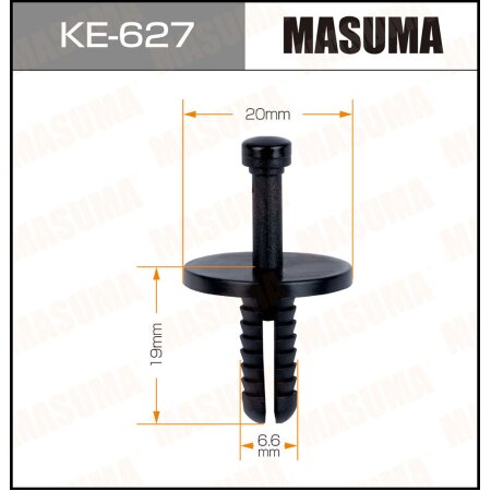 Клипса пластиковая Masuma, KE-627