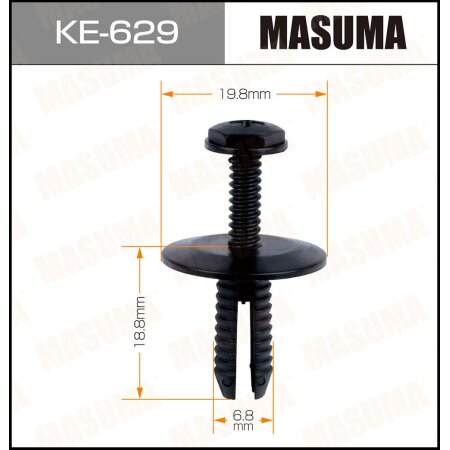 Клипса пластиковая Masuma, KE-629