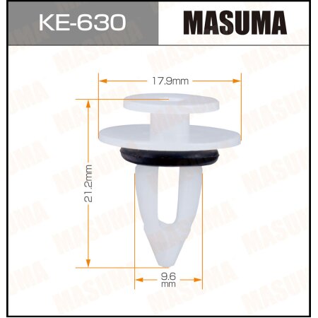 Клипса пластиковая Masuma, KE-630