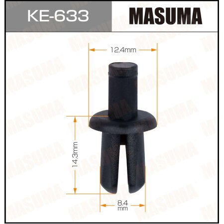 Клипса пластиковая Masuma, KE-633
