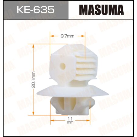 Клипса пластиковая Masuma, KE-635